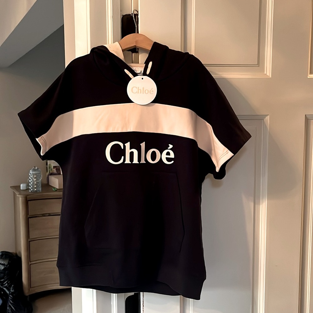 Super cute and on trend Chloe hoodie. New with tags.